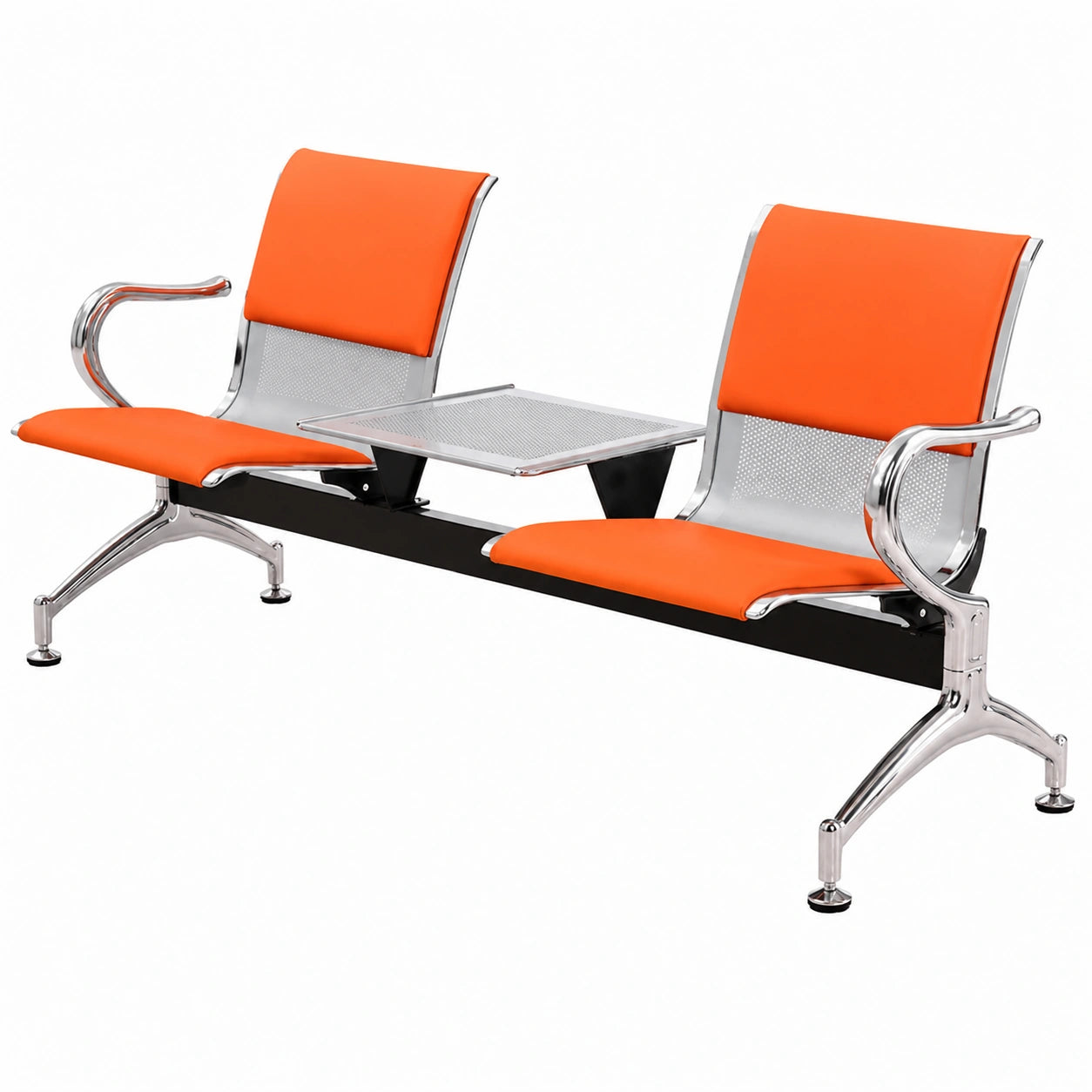 Moderne Empfangsmöbel: Wartezimmersofa mit Tisch für Büro, Flughafen und Krankenhaus