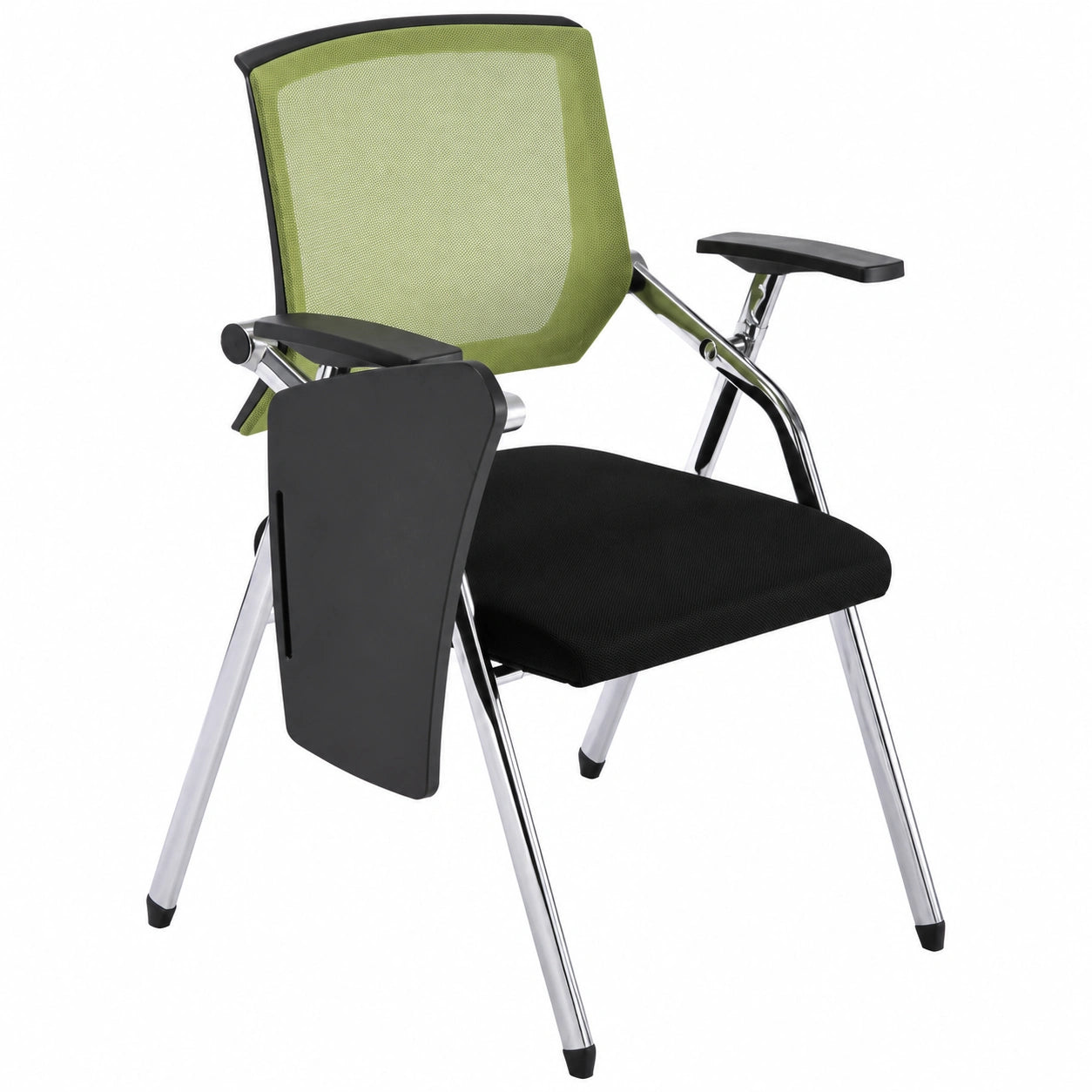 Ergonomische stapelbare Netzstoff-Konferenzstühle – Klappbare, flexible Sitzmöglichkeiten für Büro und Versammlungsräume in Hellgrau