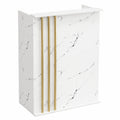 Eleganter Empfangstisch in Kaktusform mit Schloss, 79,8 x 45 x 76,2 cm, ideal für Büro und Einzelhandel, platzsparendes Design