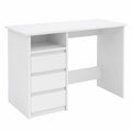 Moderner weißer Schreibtisch 102x50x75 cm aus Holzwerkstoff für Büro und Studium