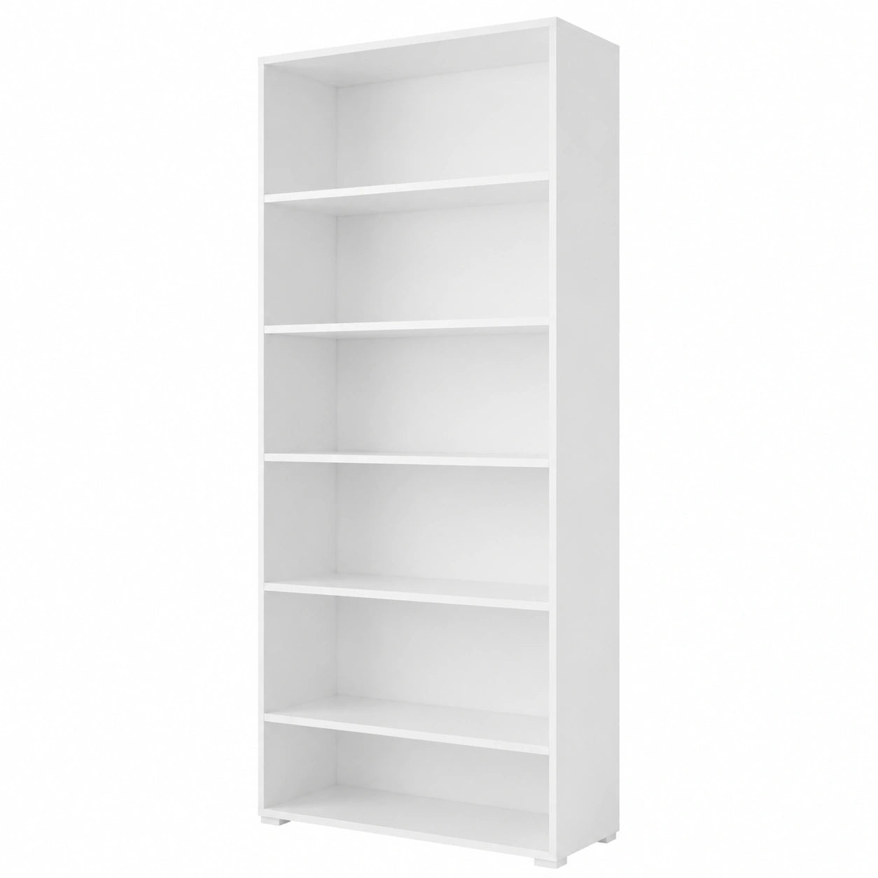 Stella Trading Bücherregal Weiß mit 6 Fächern - Modernes Bürodesign