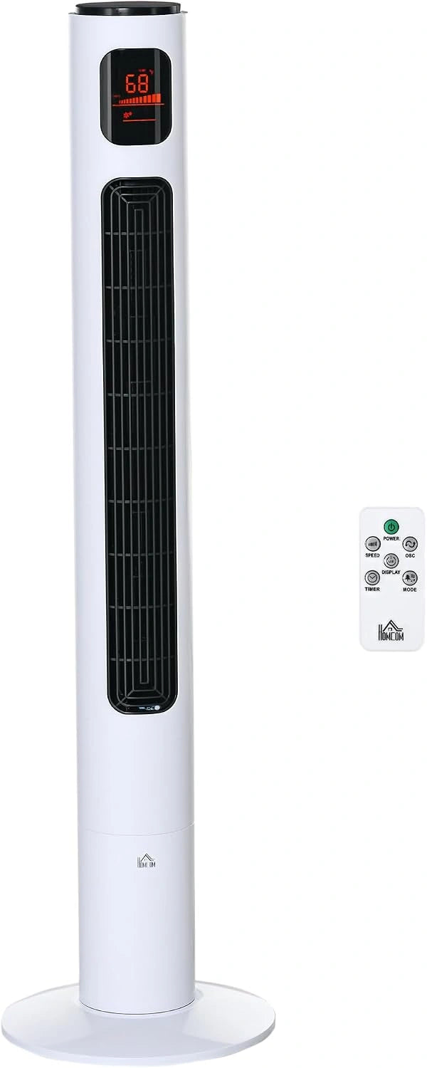 Wentylator HOMCOM, 45 W, kolor bia?y