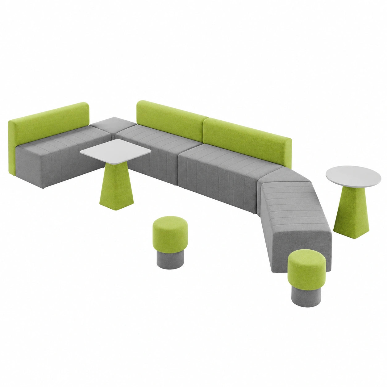 Elegantes Sofa- und Tischset für Büros, Wartebereiche und Hotels