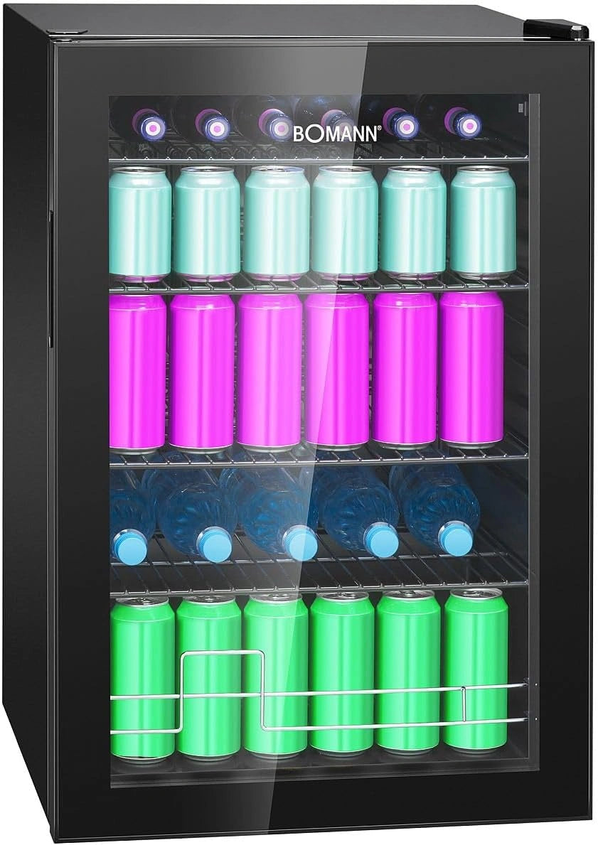 Lod¨®wka Bomann KSG7290-Czarna, 115 l, regulacja temperatury, kolor czarny
