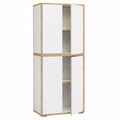 VCM Büroschrank Salia mit 5 Fächern und Drehtüren, 60 cm Breite