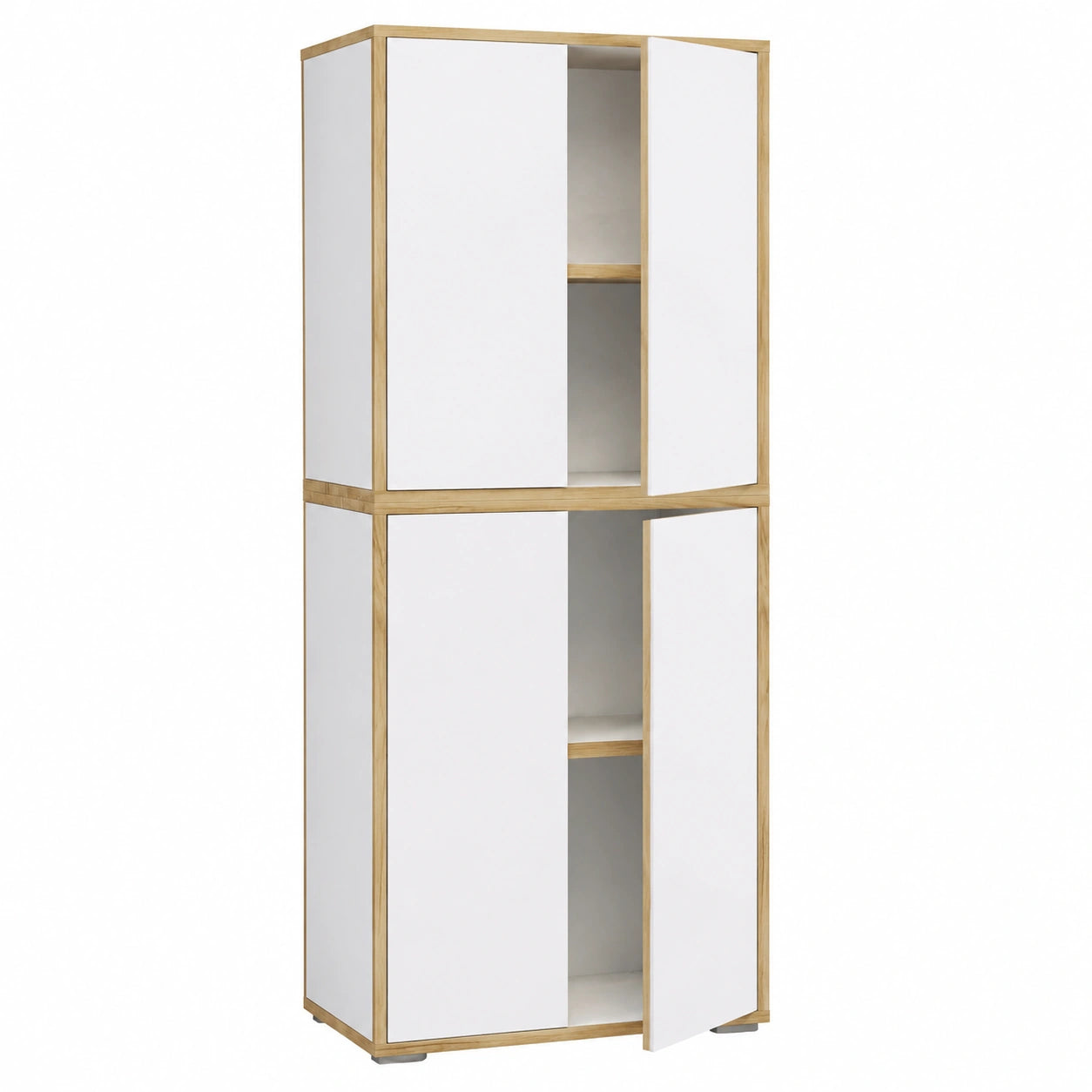 VCM Büroschrank Salia mit 5 Fächern und Drehtüren, 60 cm Breite