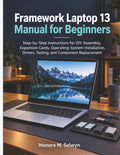 Laptop Framework, kolor szary i niebieski