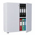 Moderner VCM Akten-Schrank mit Drehtüren, 2 Fächer, 70x74x40 cm - Lona Serie