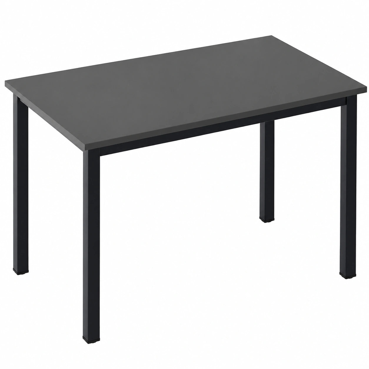 Sogesfurniture Moderner Schreibtisch 100x60 cm, PC- und Arbeitstisch aus Holz und Metall, Ideal für Büro und Arbeitszimmer, Einfache Montage, Schwarz