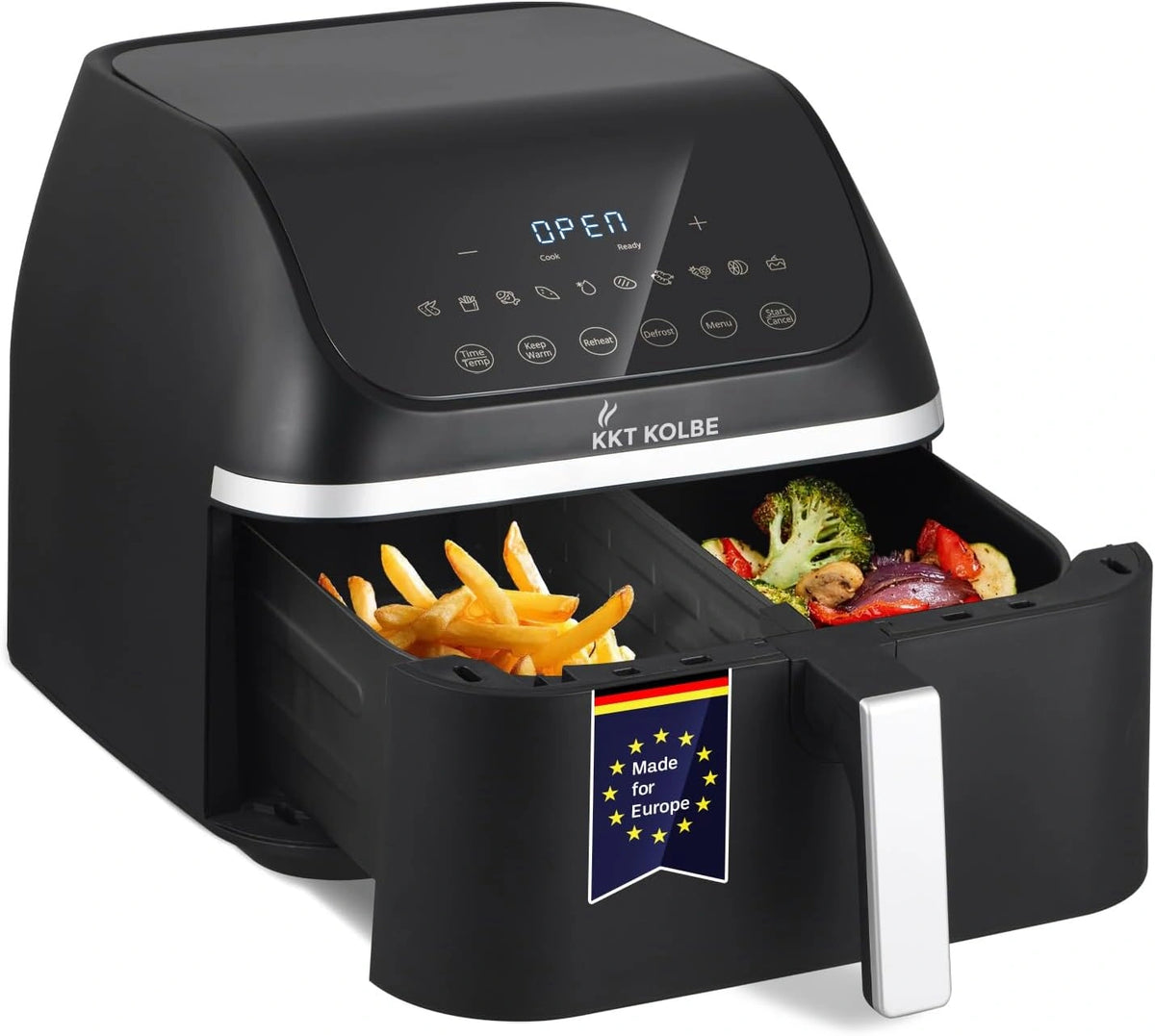 Frytkownica bezt?uszczowa KKT KOLBE AF8500, 8,5 l, szuflady, kolor szary i czarny