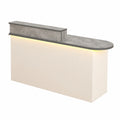 Moderner Empfangstisch mit abschließbarem Schrank und leisen Schubladen, ideal für Büro (59,9 x 50 x 104,9 cm)