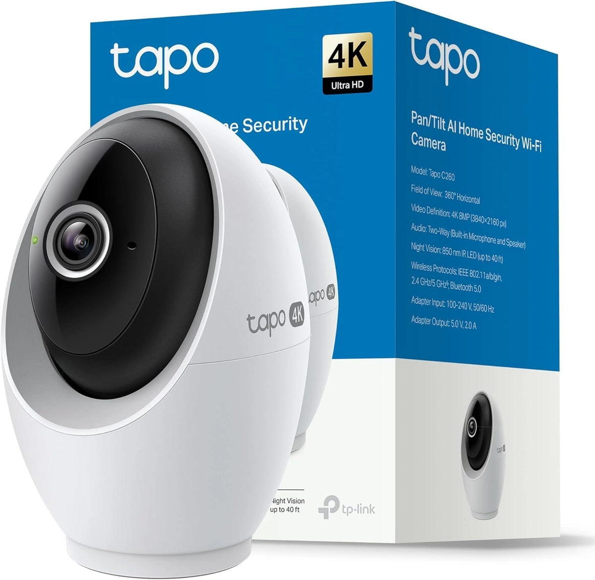 Kamera IP Tapo C260, 512 GB, kolor niebieski i szary