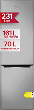 Lod¨®wko-zamra?arka Amica KGCN 387, 231 l, system bezszronowy, kolor szary