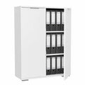 Moderner Aktenschrank Weiß – Vielseitiger Büroschrank mit Stauraum, 80,2 x 109,5 x 35 cm