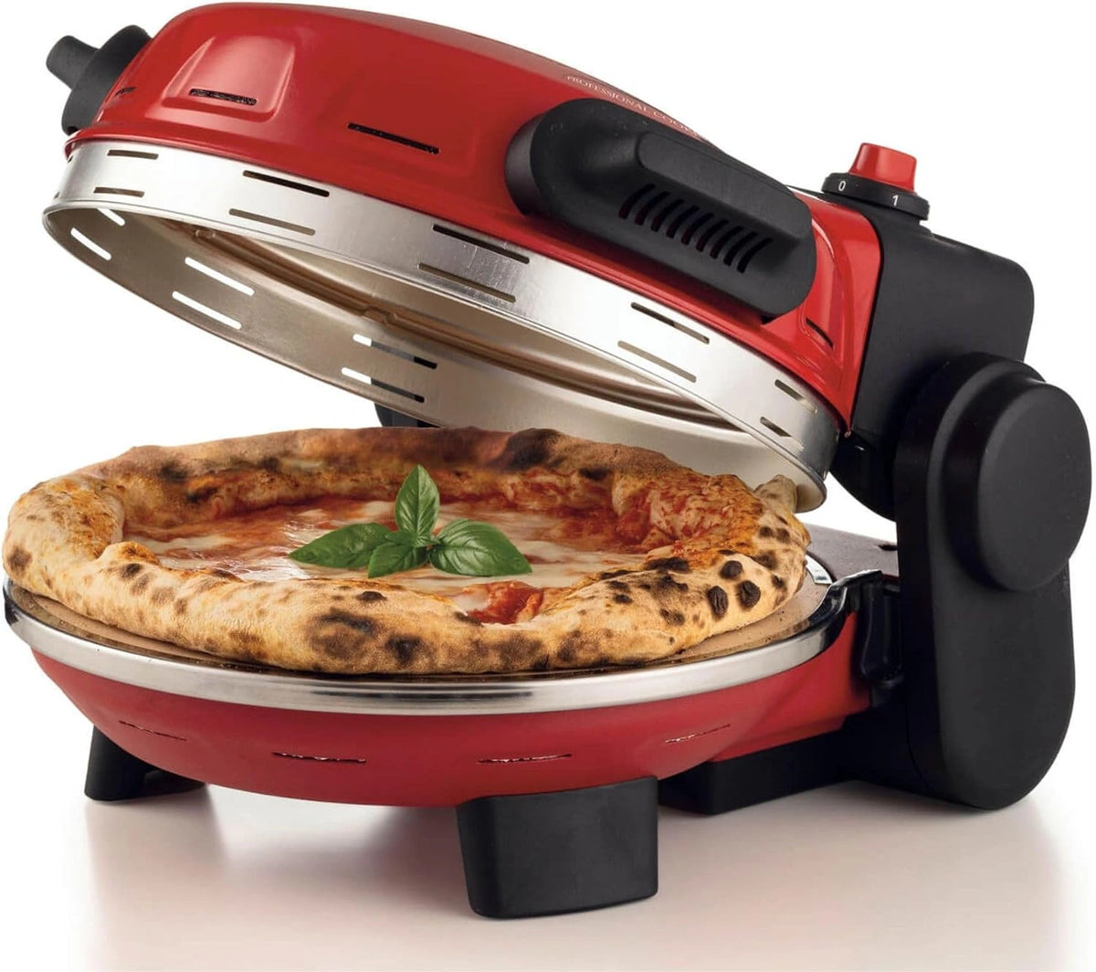 Piec do pizzy Ariete, 1500 W, regulacja temperatury, kolor czerwony