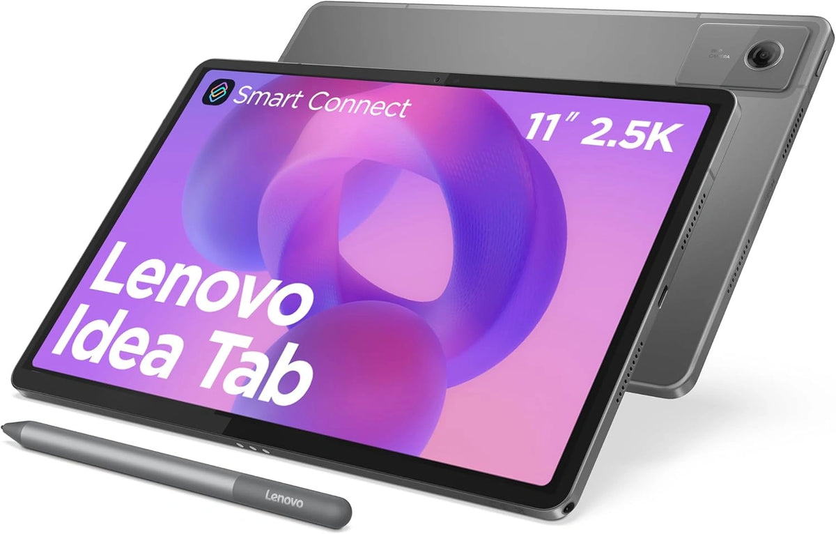 Tablet Lenovo, kolor fioletowy i szary
