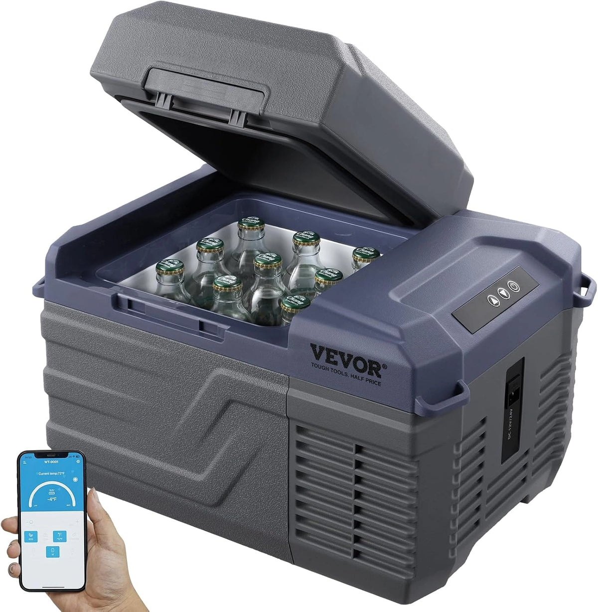 Lod¨®wko-zamra?arka VEVOR, 12 l, 12 V, kolor czarny