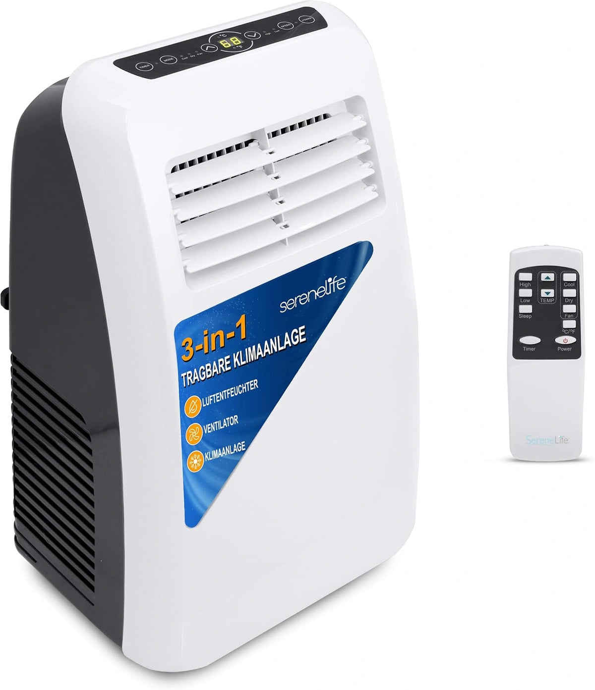 Klimatyzator SereneLife AC 7000, 7000 BTU, kolor bia?y i szary