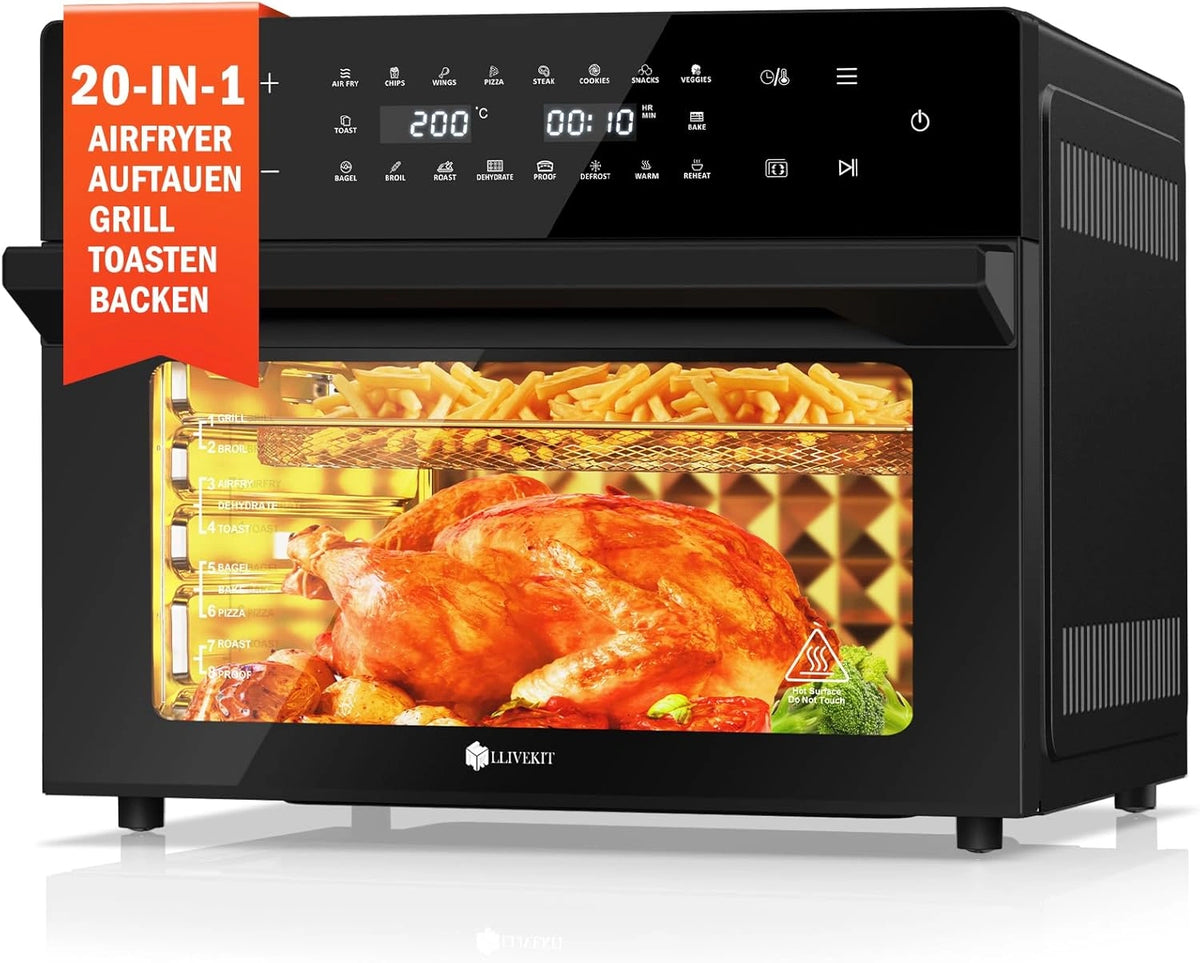 Frytkownica bezt?uszczowa LLIVEKIT, 30 l, kolor czarny