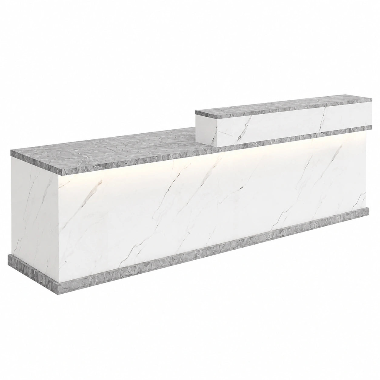 Empfangsschreibtisch im modernen Design, L-förmig, 160 x 60 x 100 cm, ideal für Büro und Klinik
