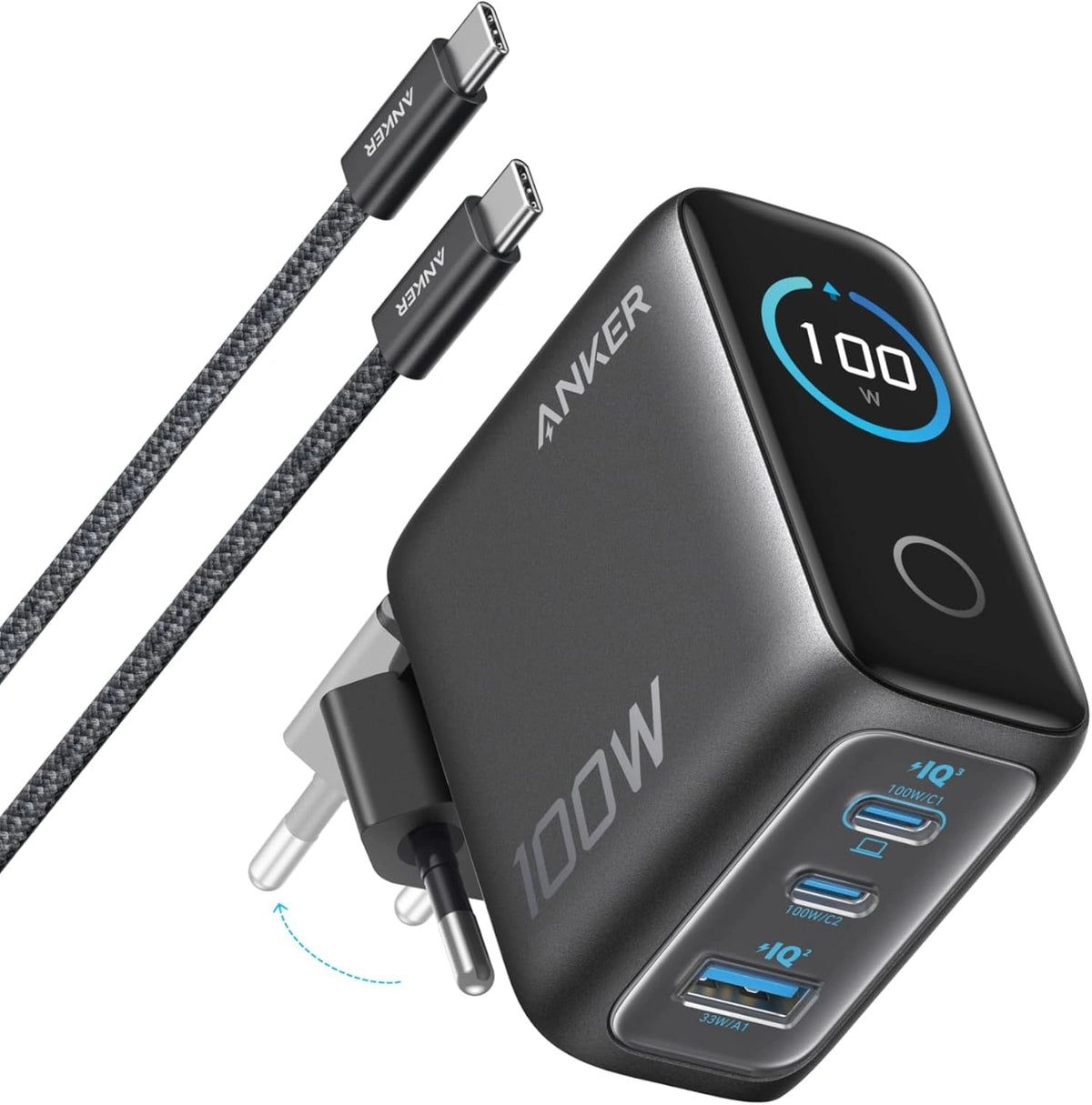 ?adowarka Anker, 100 W, kolor szary