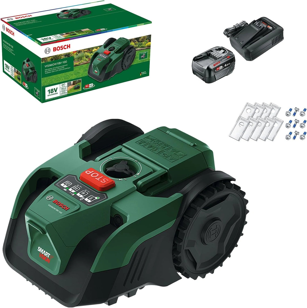 Robot kosz?cy Bosch, do 100 m2, kolor czarny