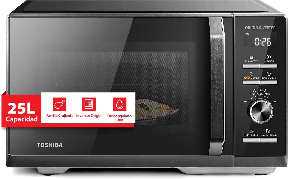 Kuchenka mikrofalowa Toshiba, 900 W, 25 l, kolor czarny