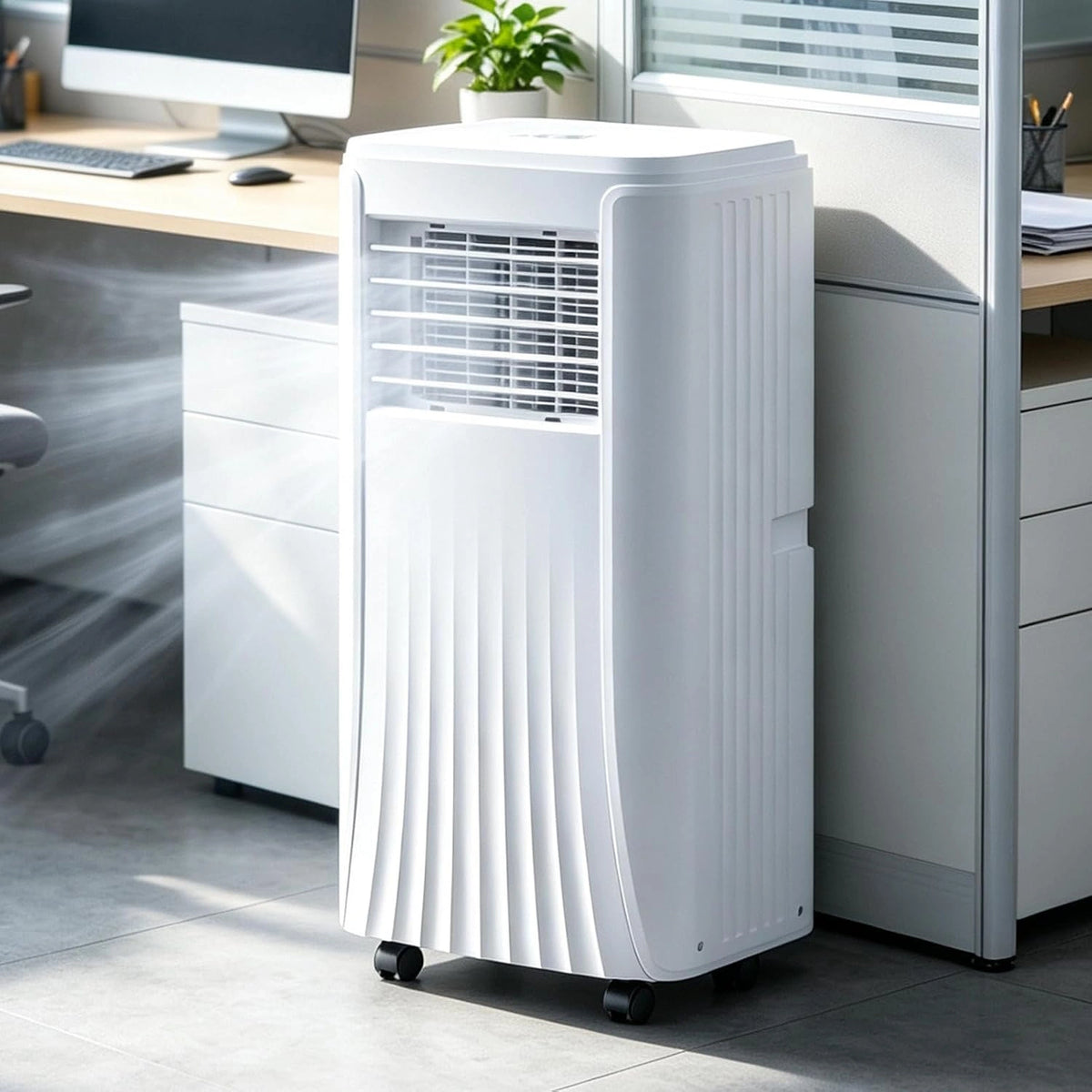 Klimatyzator, 12000 BTU, 3500 W, programator czasowy, kolor szary