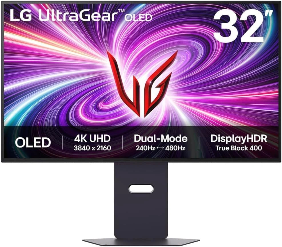Komputer stacjonarny LG OLED 32GS95UV-B, kolor fioletowy i r¨®?owy