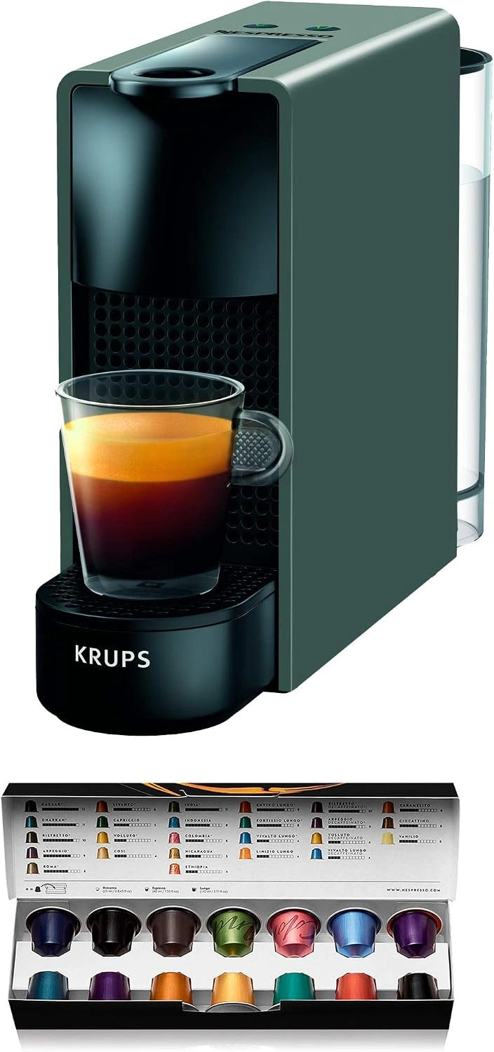 Ekspres do kawy Nespresso XN110BRD, kolor turkusowy i czarny
