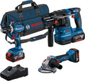 Zestaw elektronarz?dzi Bosch Professional GSB 18V-45, 4,0 Ah, 18 V, kolor niebieski i szary