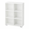 Elegantes weißes Bücherregal - Solide Aktenablage für Büro und Zuhause, Multifunktional