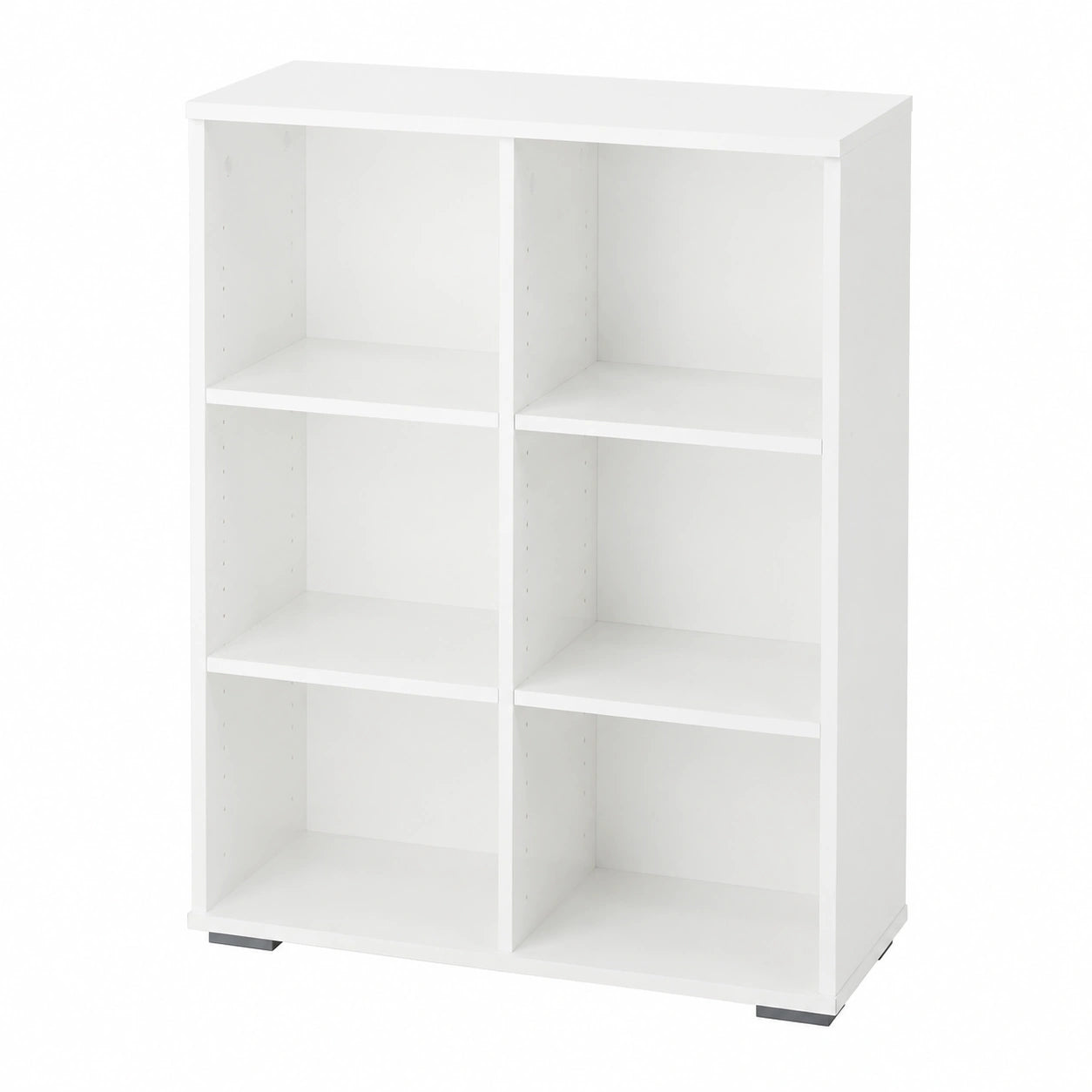 Elegantes weißes Bücherregal - Solide Aktenablage für Büro und Zuhause, Multifunktional