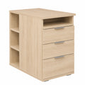 Bürocontainer mit Schubladen, Sonoma Eiche, 40x75x75 cm, Beistellschrank für Schreibtisch